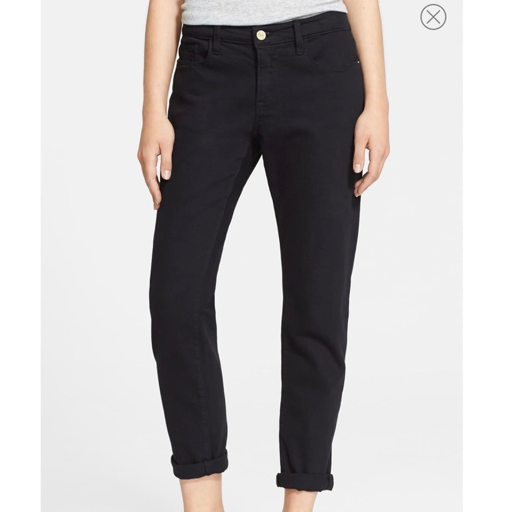 FRAME Denim Le Garçon boyfriend jeans (black)